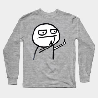 Middle Finger Guy Long Sleeve T-Shirt